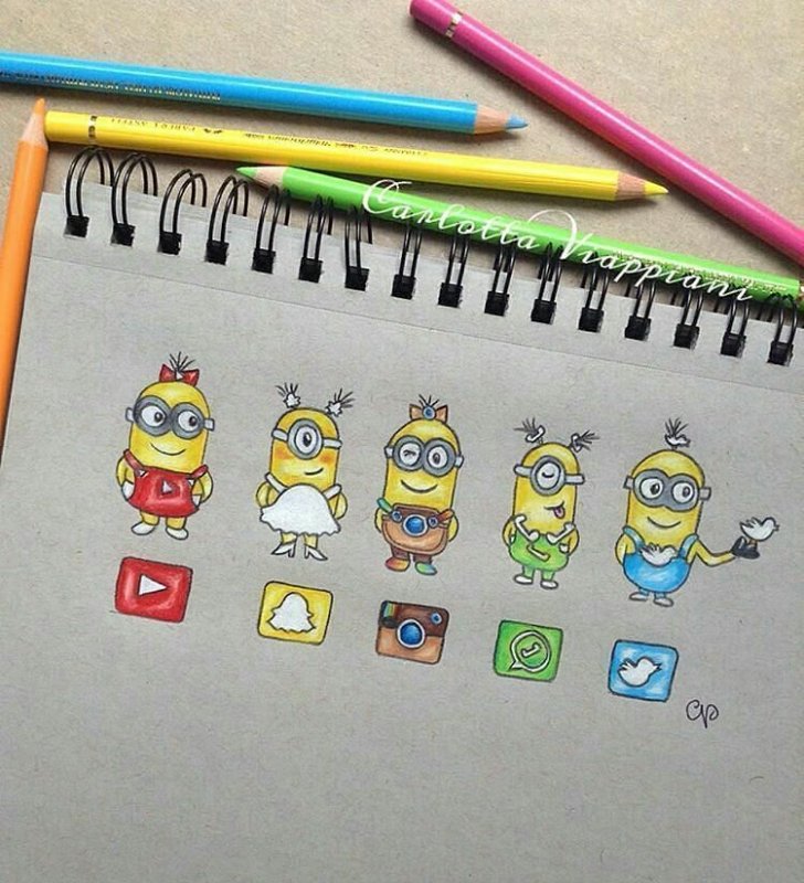 рисунки миньон