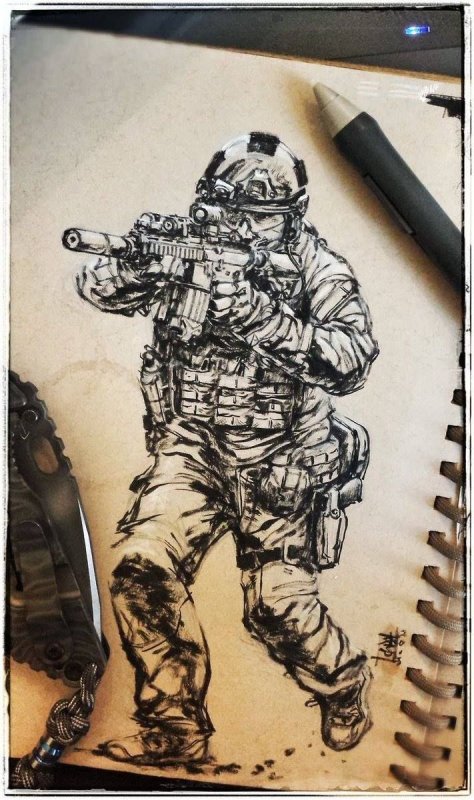 Спецназ рисунок