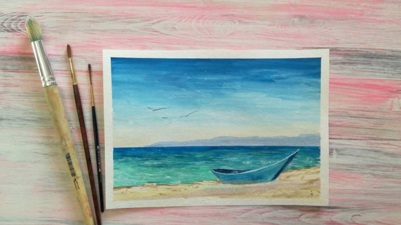 Море рисунок