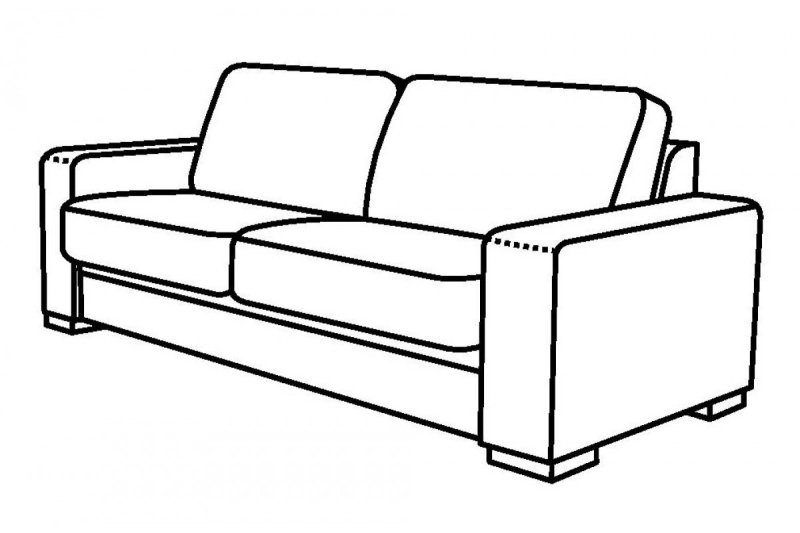 Трафарет дивана