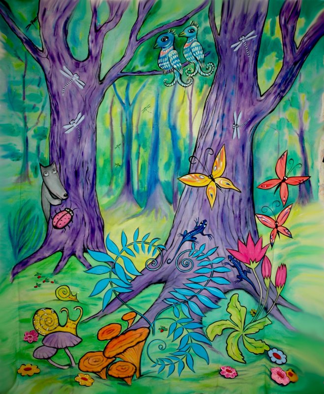 Рисунок сказочного леса