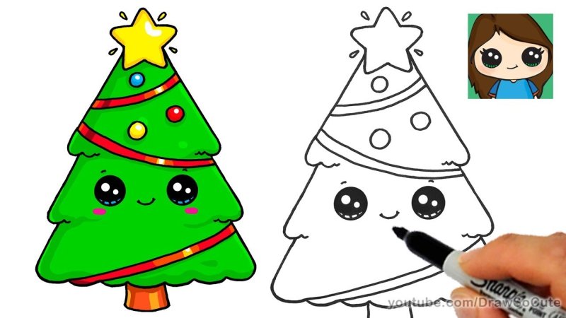 how to draw christmas