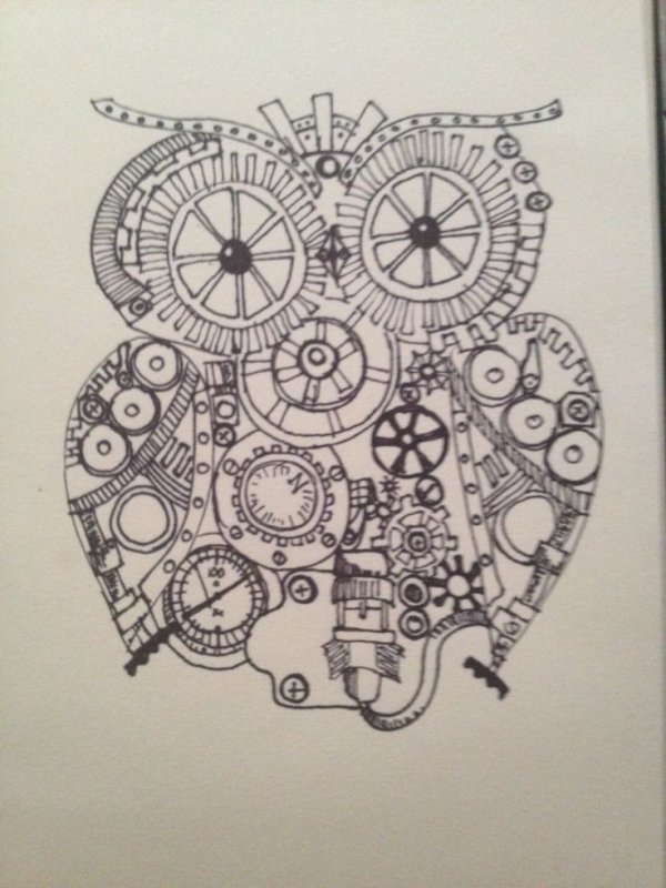 Стимпанк стиль рисования