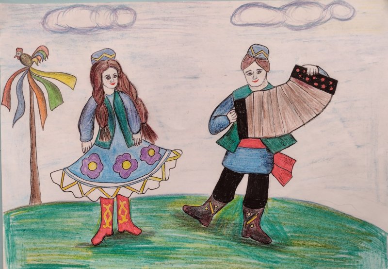 Татарские праздники рисунки