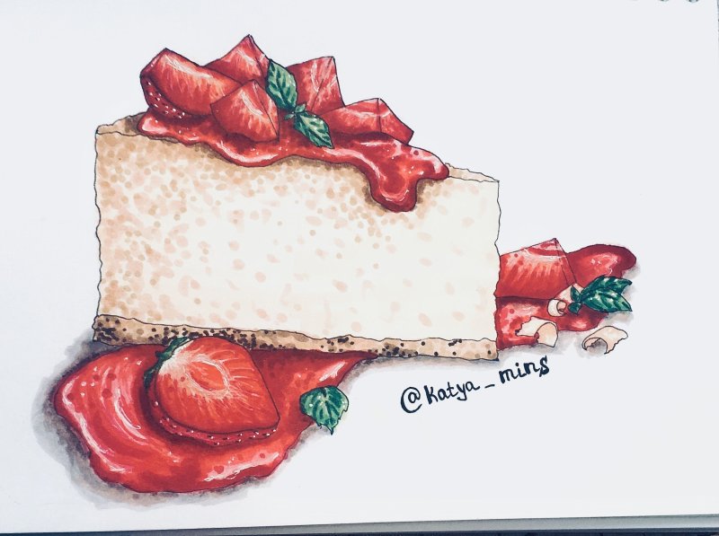 Чизкейк рисунок