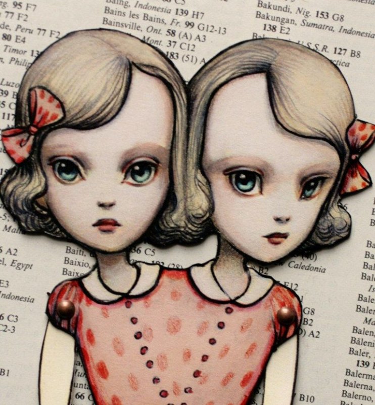 Близнецы рисунок