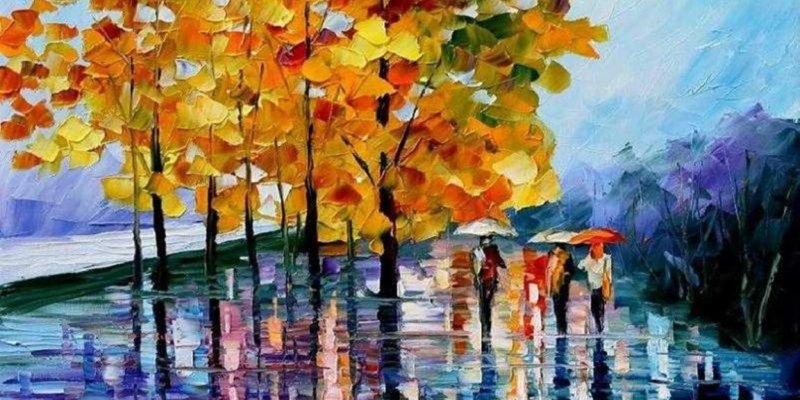 Художник Леонид Афремов живопись мастихином
