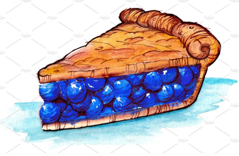 Пирог рисунок