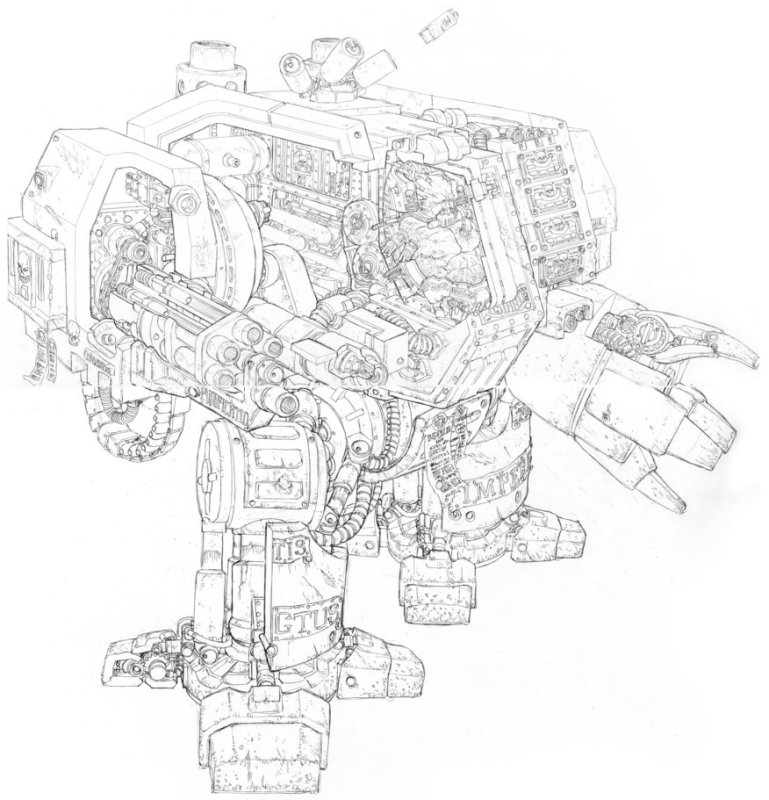 Warhammer 40000 дредноут изнутри