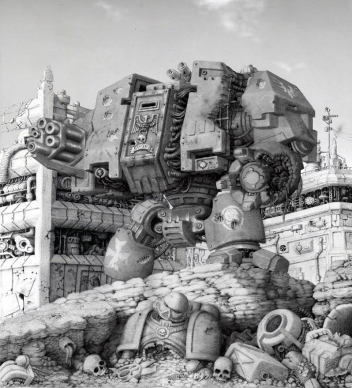 Warhammer 40.000 дредноут арт