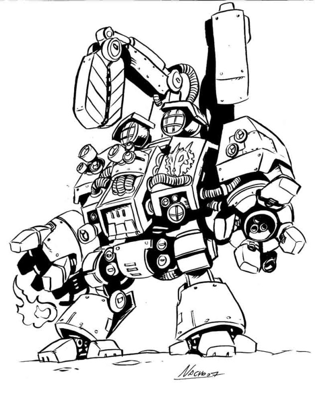 Warhammer 40000 дредноут чертежи