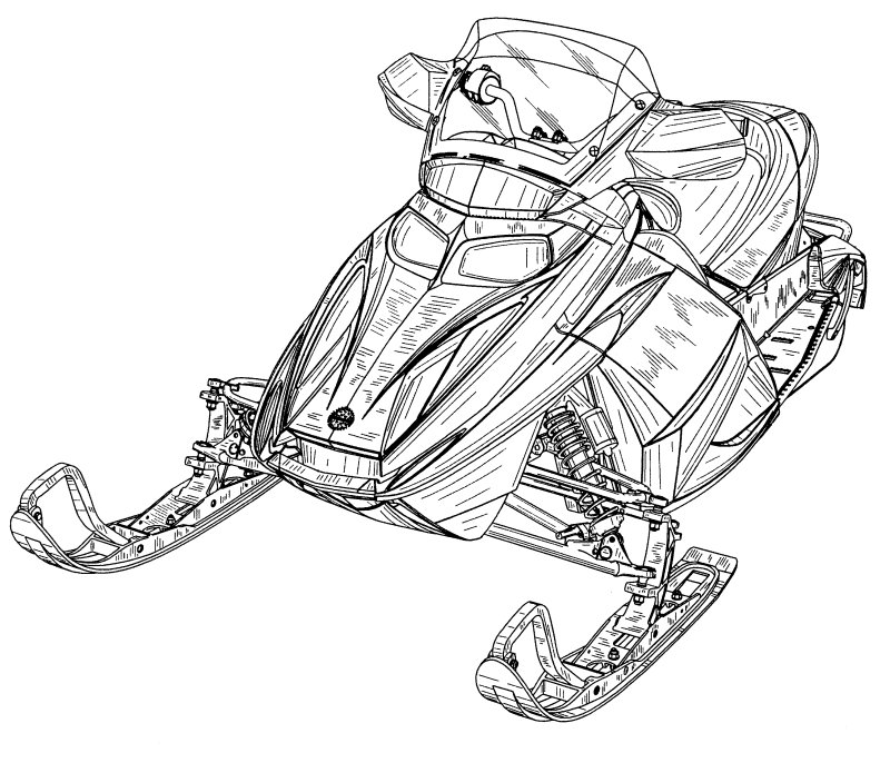 Снегоход БРП раскраска