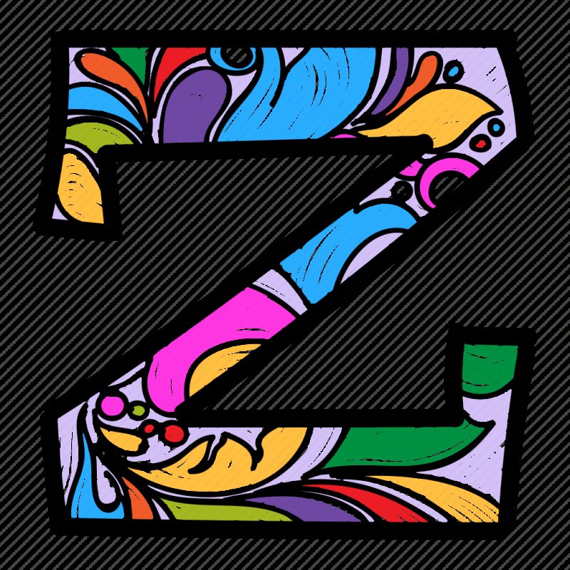 Красивая буква z