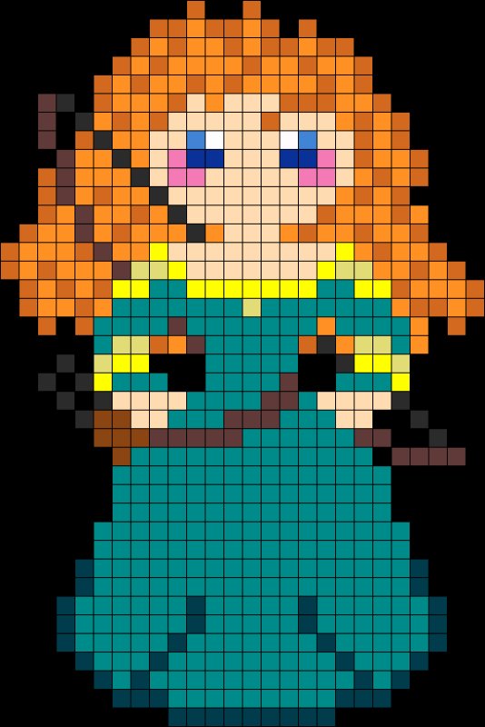 Рисунки по клеточкам большие