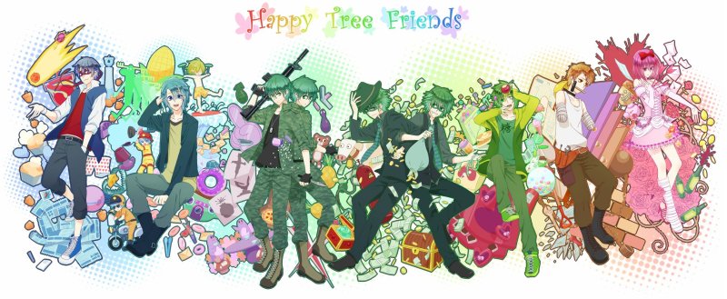 Happy Tree friends Флиппи и петуния