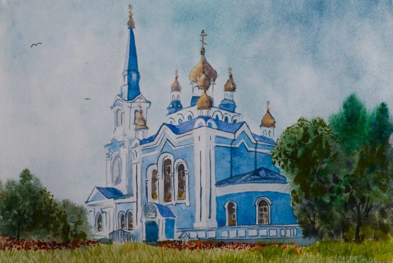 Троицкий собор срисовки Троицкий