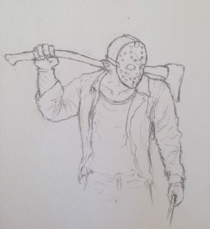 раскраска джейсон вурхис