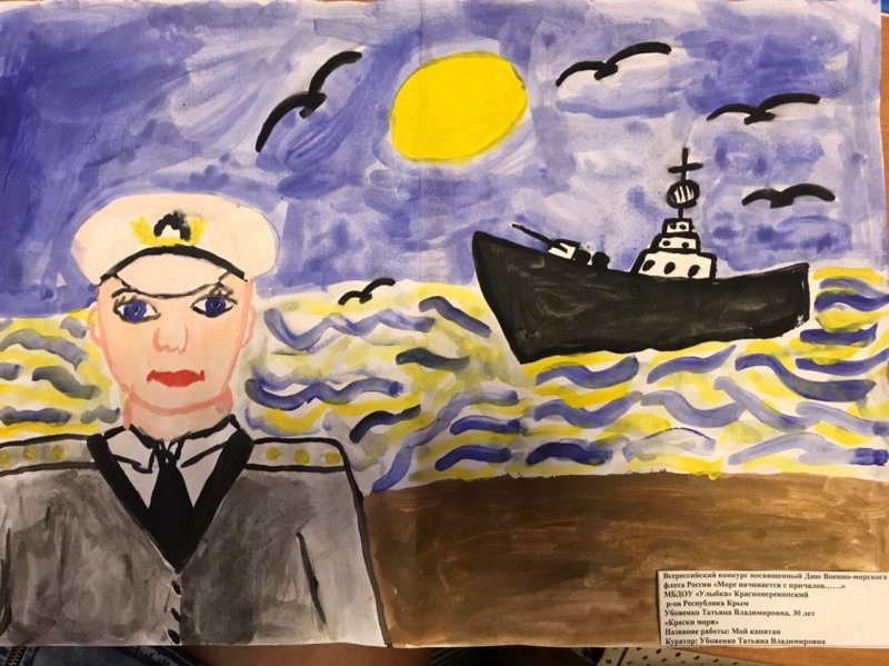 День ВМФ рисунки детей