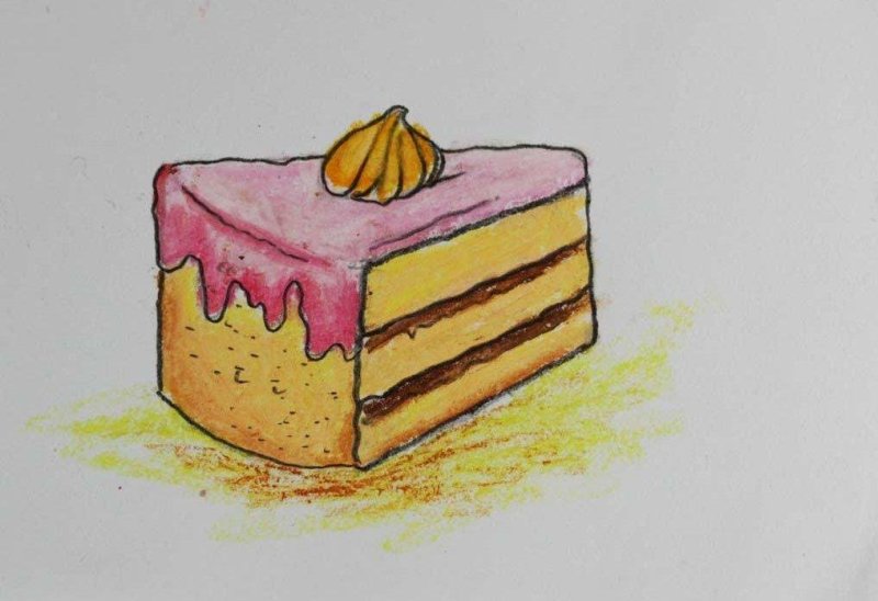 Картинки торта для срисовки