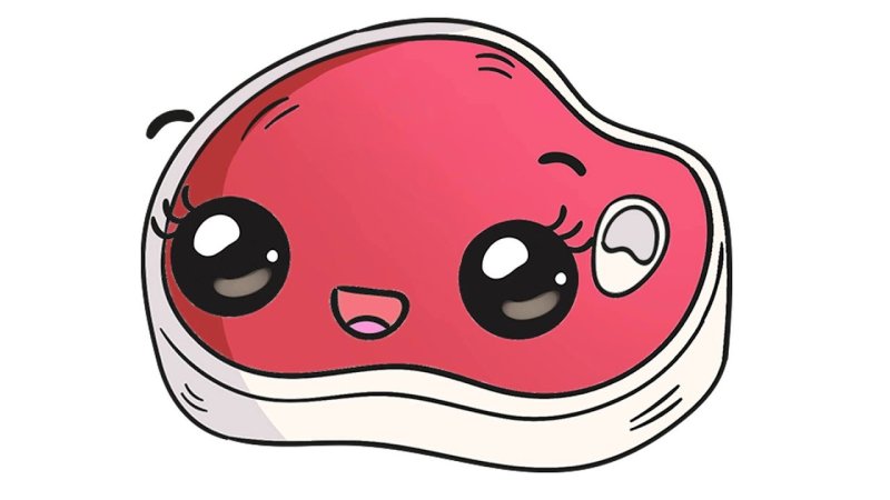 Нарисовать мясо