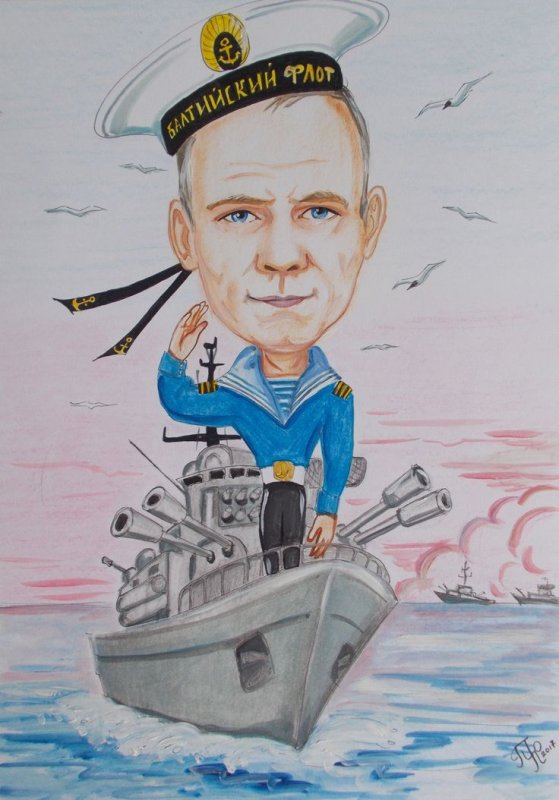 Шарж на подводной лодке