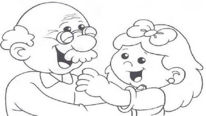 Дедушка рисунок