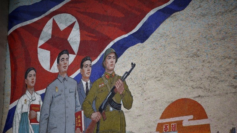 КНДР плакаты Ким Ир сен