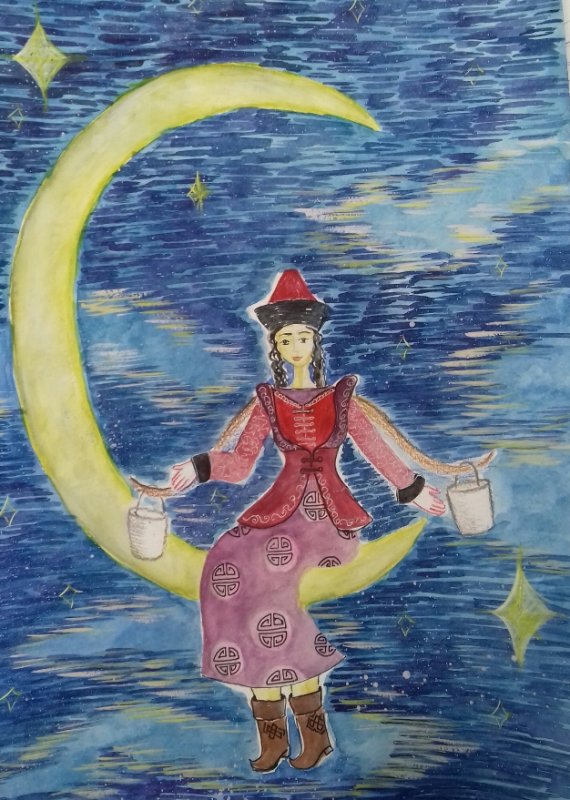 чувашская народная сказка девушка на луне