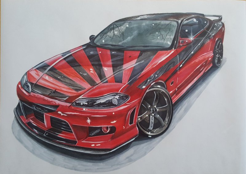 Nissan Silvia s15 арт