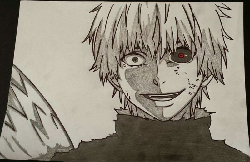 Аниме Токийский гуль срисовать