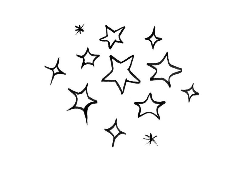 Звезда раскраска