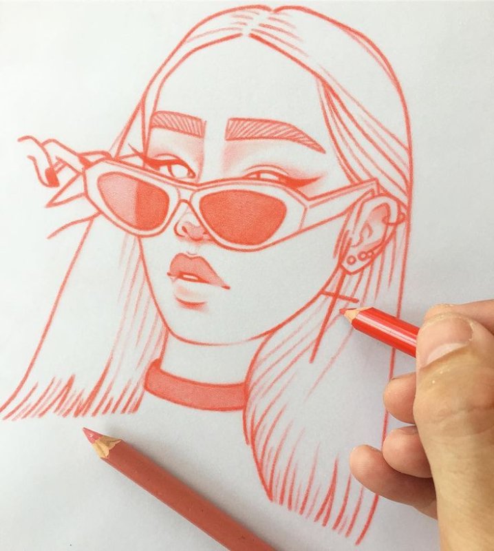 Рисунки для срисовки фломастерами