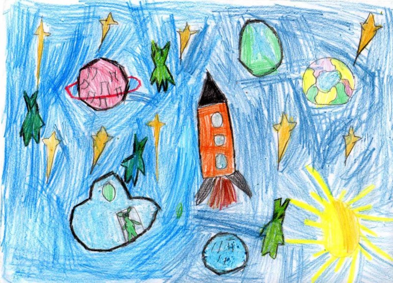 Рисунок на тему космос
