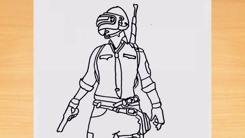PUBG раскраска