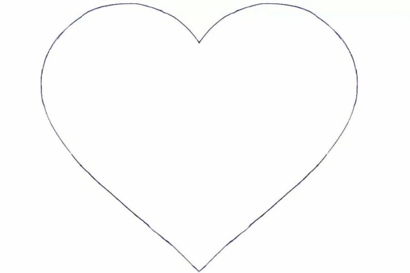 Сердечко шаблон