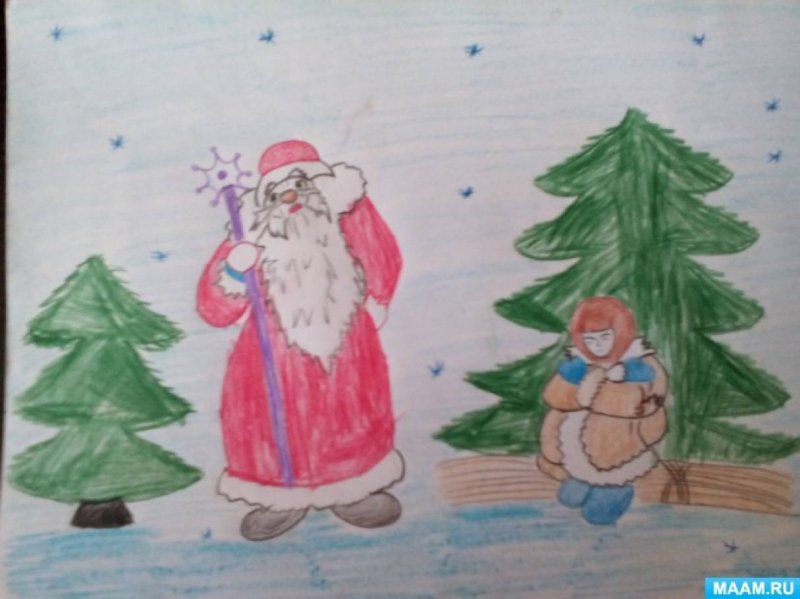 Рисунок на тему Морозко