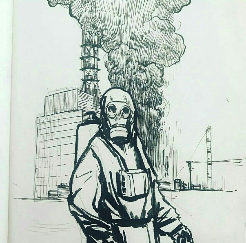 Чернобыль ЧАЭС рисунки