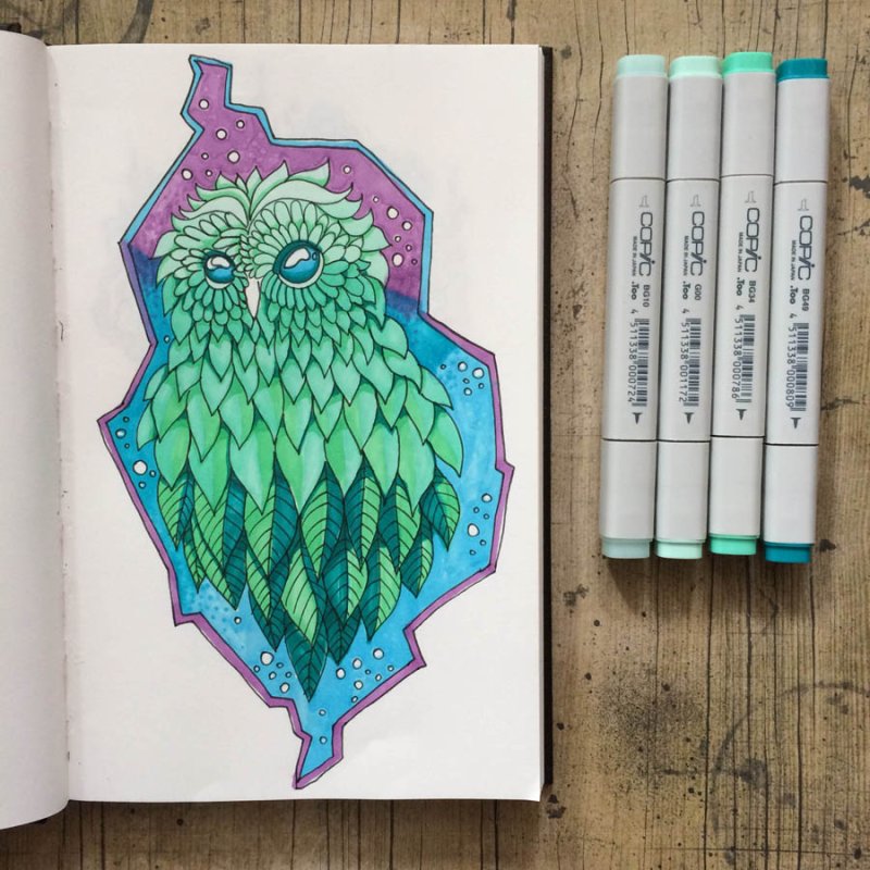 Рисунки для скетчбука маркерами легкие