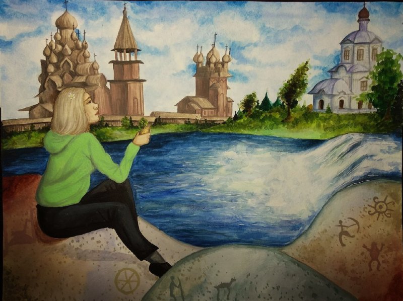 Рисунки о Карелии детские