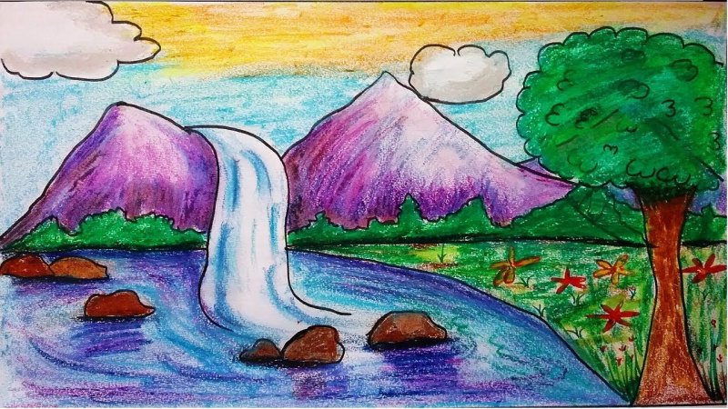 Рисунок на тему природа