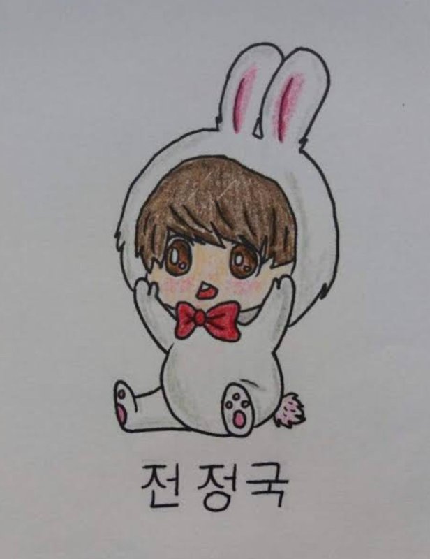 BTS рисунок легкий