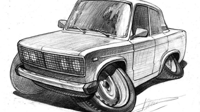 Рисунок Жигули ВАЗ 2106