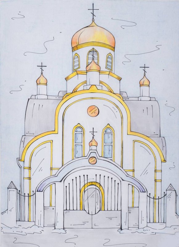 Нарисовать храм