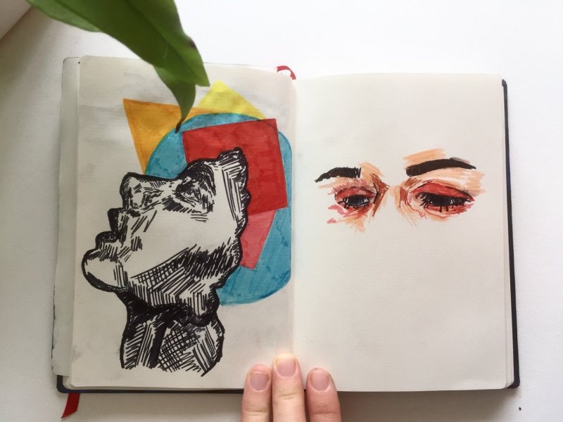 Рисунки в скетчбуке
