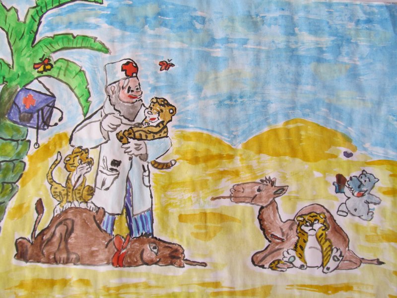 Корней Чуковский сказки рисунки Айболит