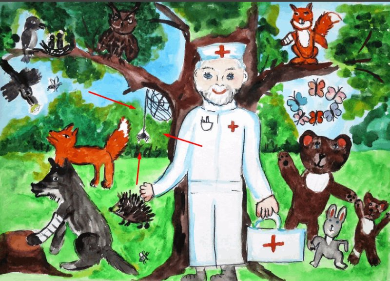 Чуковский Айболит нарисовать