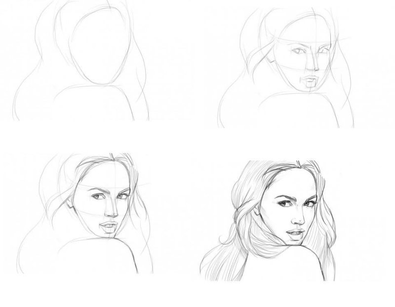 поэтапное рисование карандашом