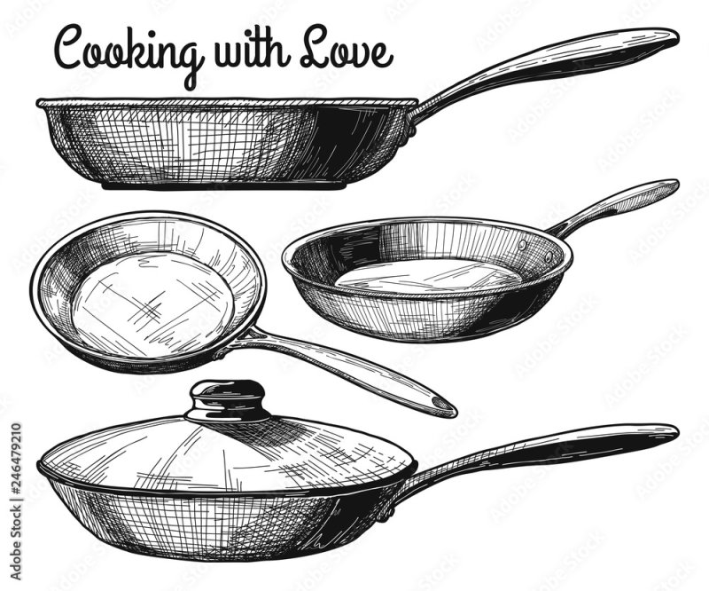 Эскиз сковородка