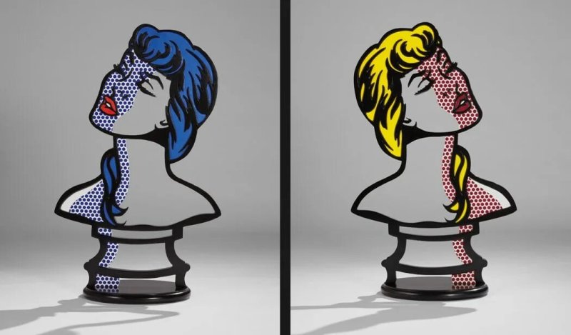 Скульптура в рамке поп арт