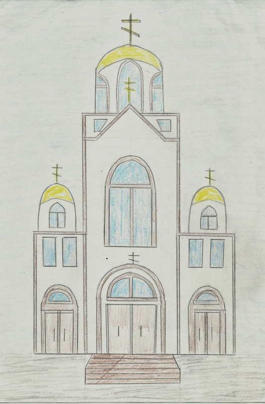 Зарисовка церкви